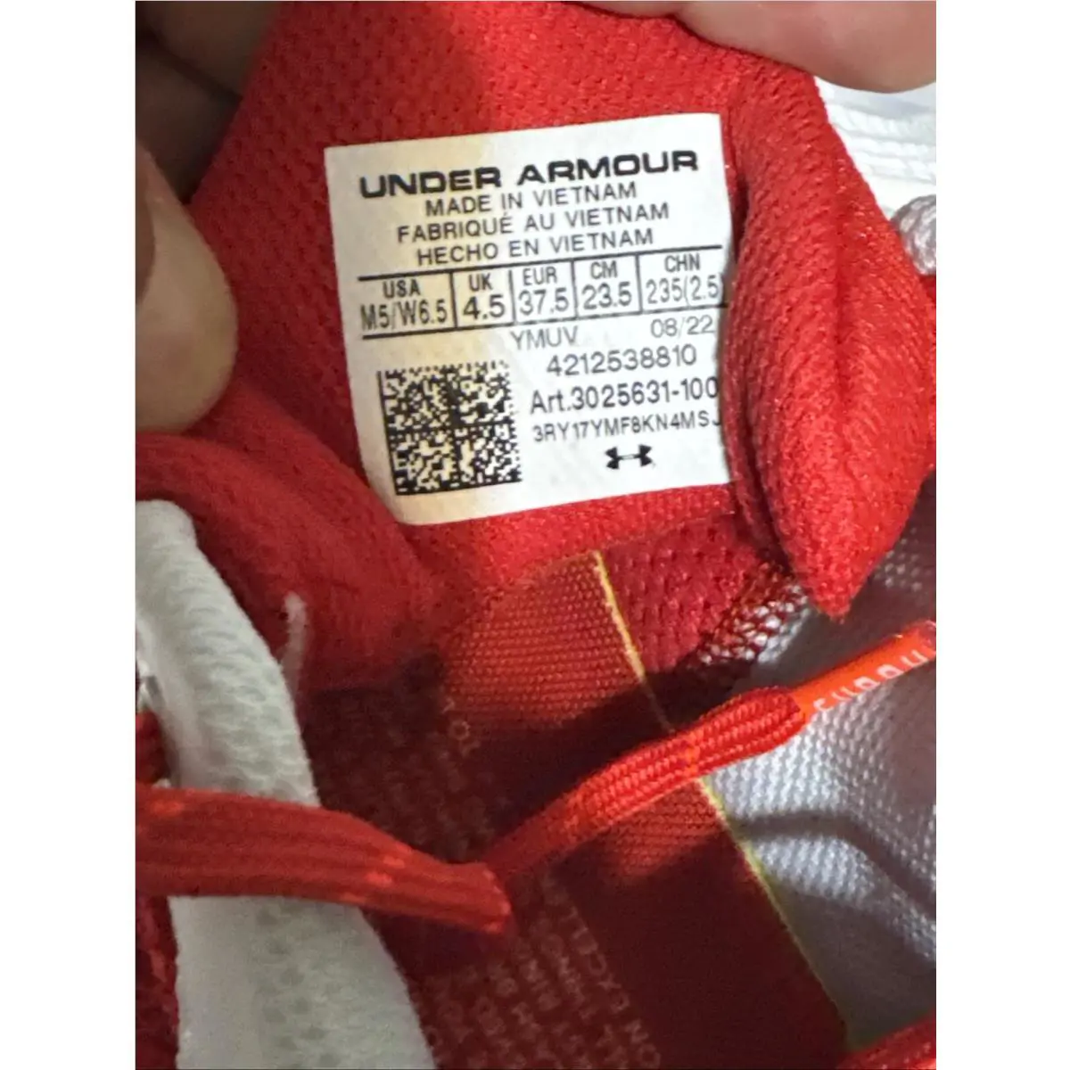 Under Armour shoes - Under Armour Curry Flow - Curry Flow - Red (UPC: 0196039308771) 2