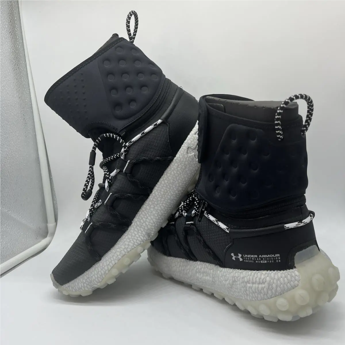 Under Armour Hovr Summit Fat Tire Cuff Shoes Men`s 11.5 Boots Black Gray