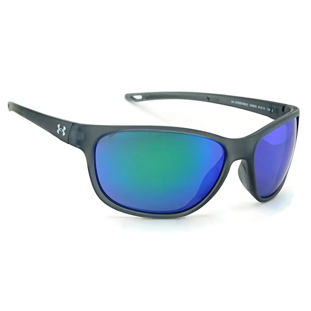 Under Armour Undeniable Sunglasses Matte Concrete / Green Mirror Lens - Frame: Matte Concrete, Lens: Green Mirror