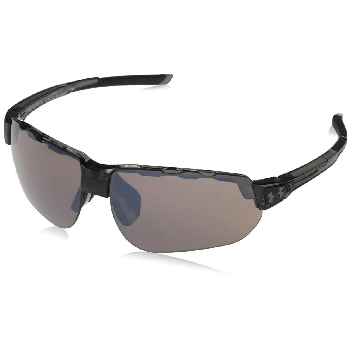 8650132-030124 Mens Under Armour Conquer Sunglasses - Frame: Gloss Gray, Lens: Tuned Road