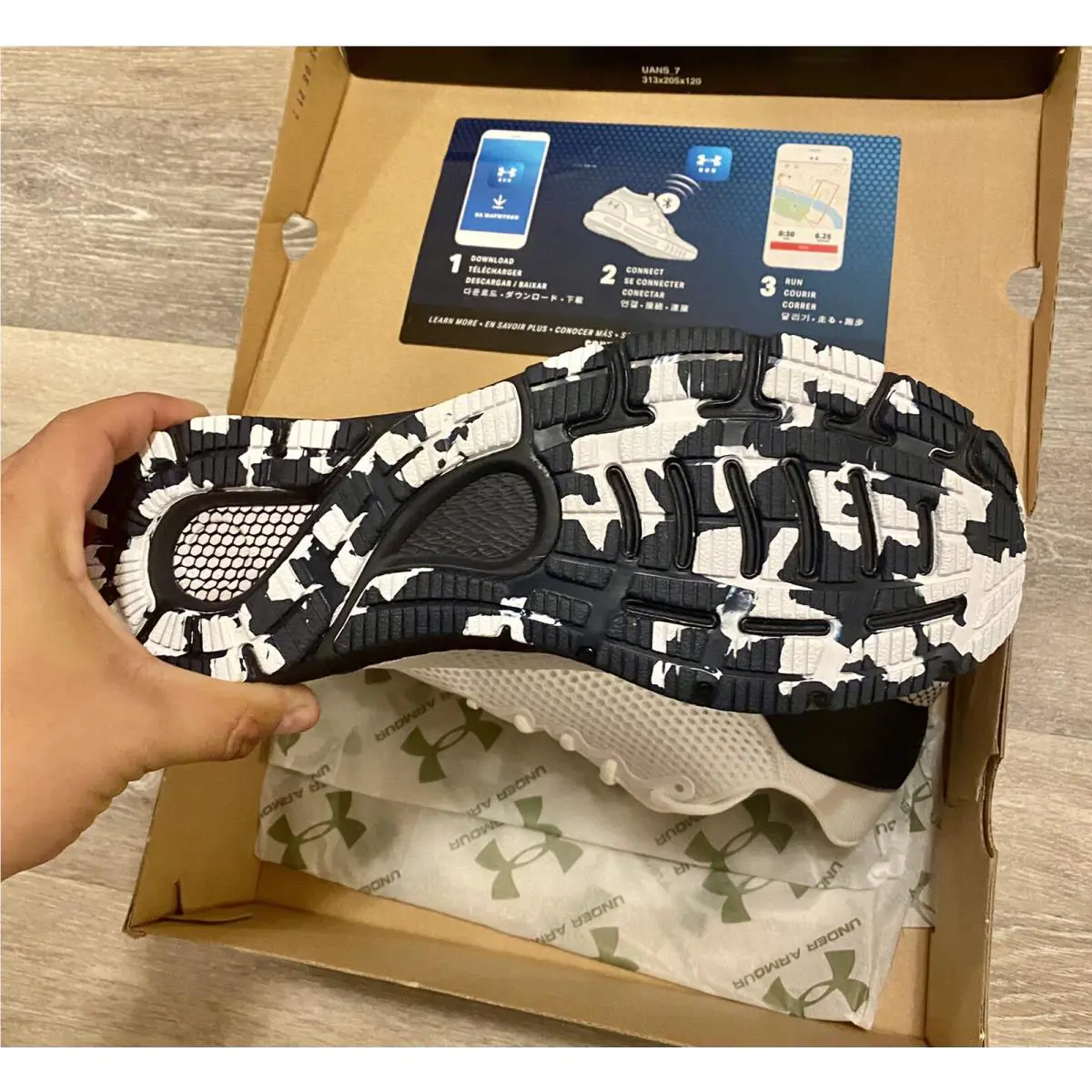 Under Armour shoes - Under armour HOVR Sonic - HOVR Sonic - 3024293-101 - White-Navy (UPC: 195251574186) 9