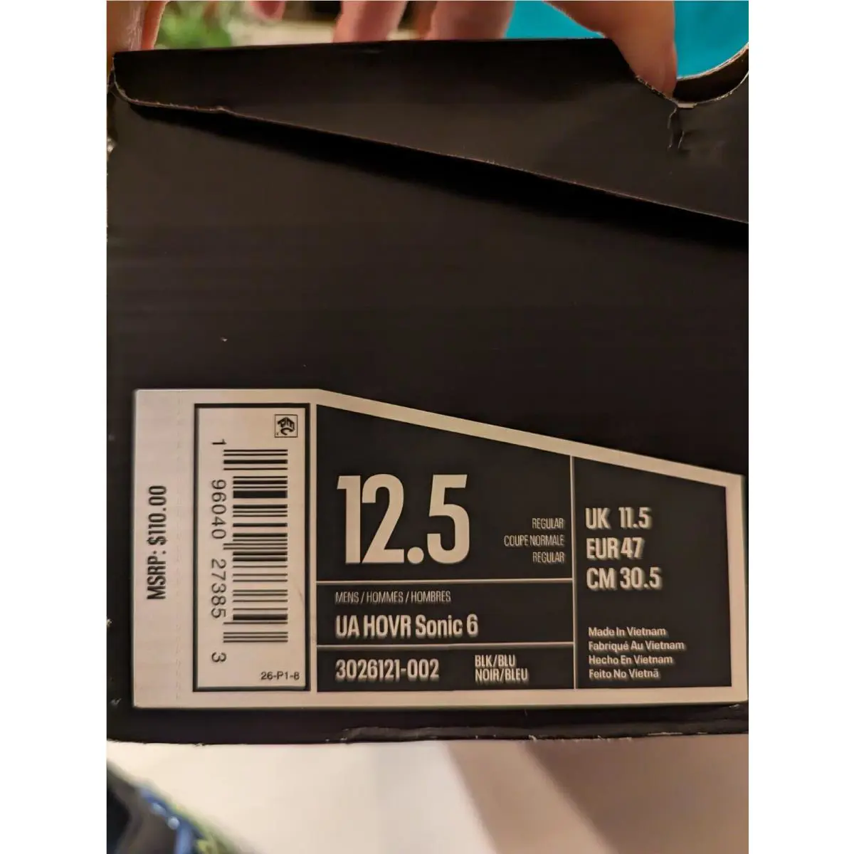 Under Armour shoes - Under Armour HOVR Sonic 6 - Black 9