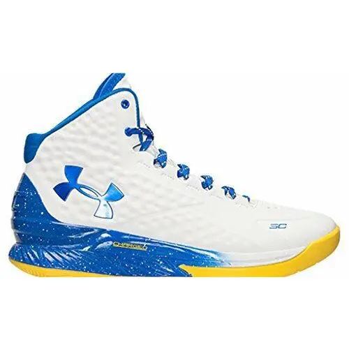 UA Men`s Curry 1 I Can Do All Things White/blue Sz 8 1258723-105 Basketball by Under Armour
