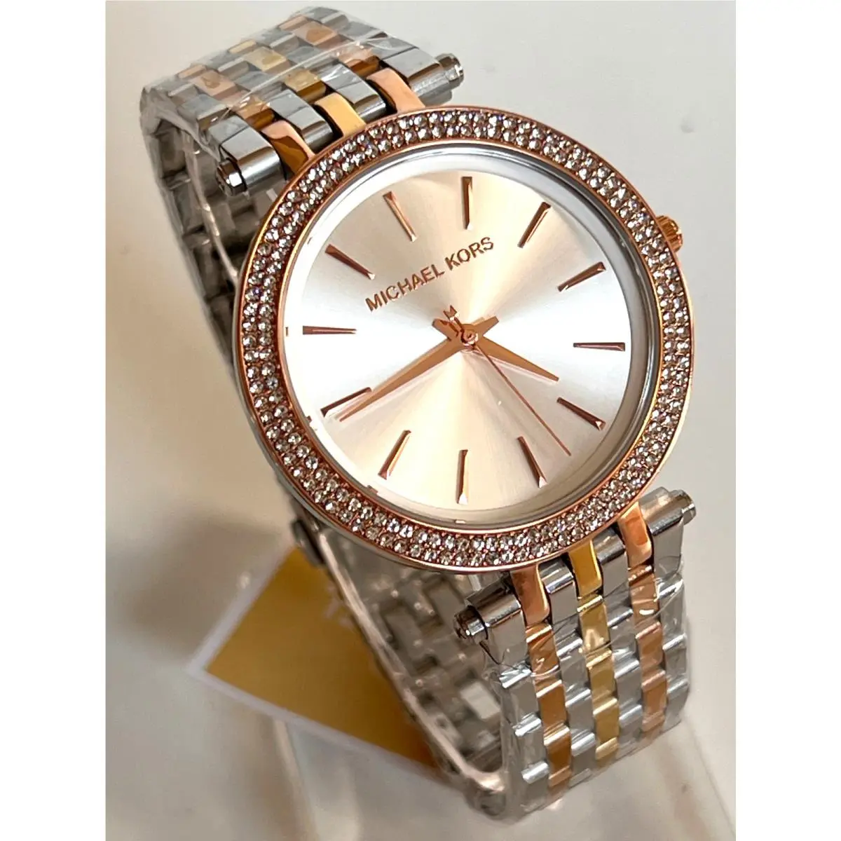 MK3203 Darci Three-hand Tri-tone Women`s Watch Gift Box by Michael Kors