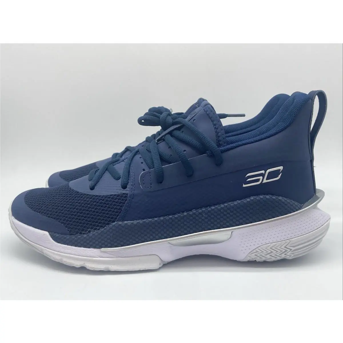 Under Armour shoes - Under Armour Team Curry 7 - 3023838-408 - Navy Blue, Manufacturer: Navy Blue White (UPC: 0194512497301) 0