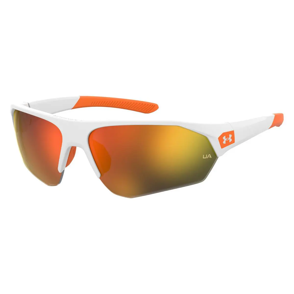 Ua 7000/S Sunglasses White Orange Shield 69mm by Under Armour
