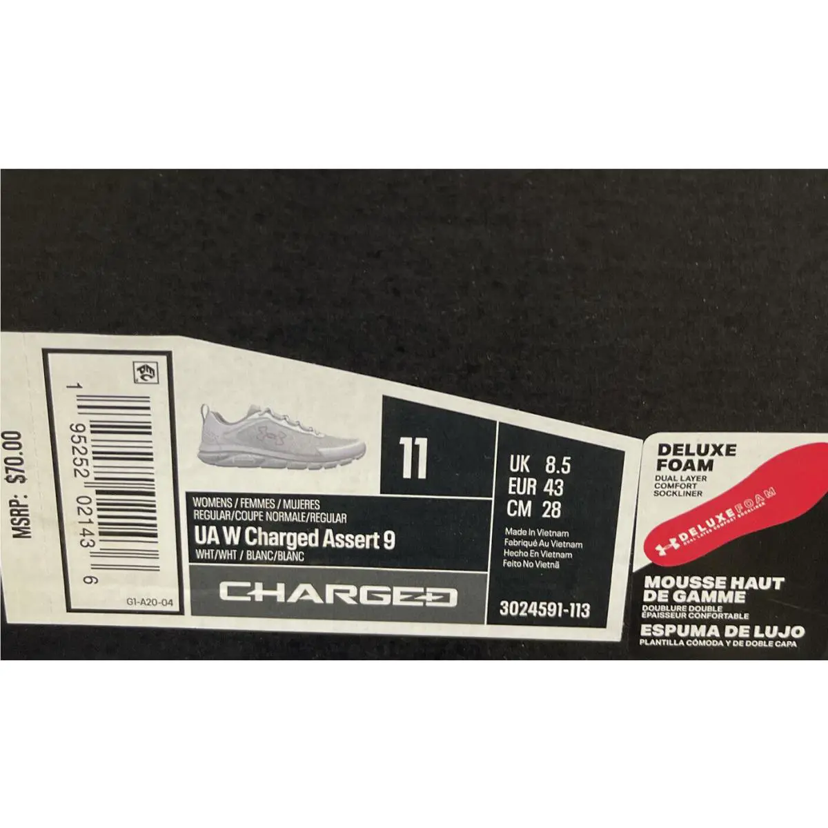 Under Armour shoes - under armour charged assert 9 - White 4