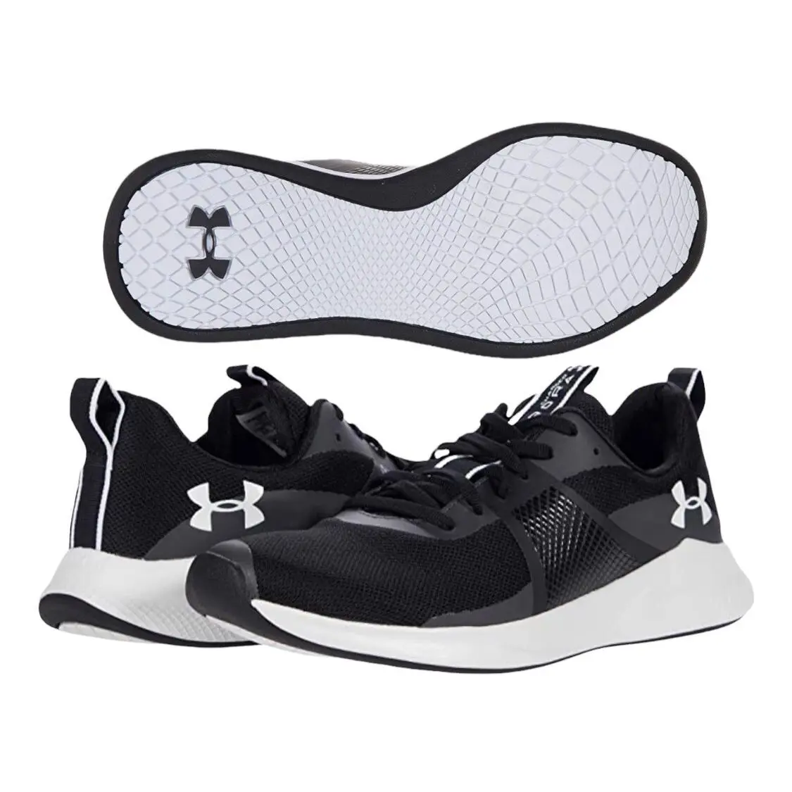 Under Armour Black/white Women`s Charged Aurora Training Shoes - Size 8.5 - Mineral Blue (401)/White