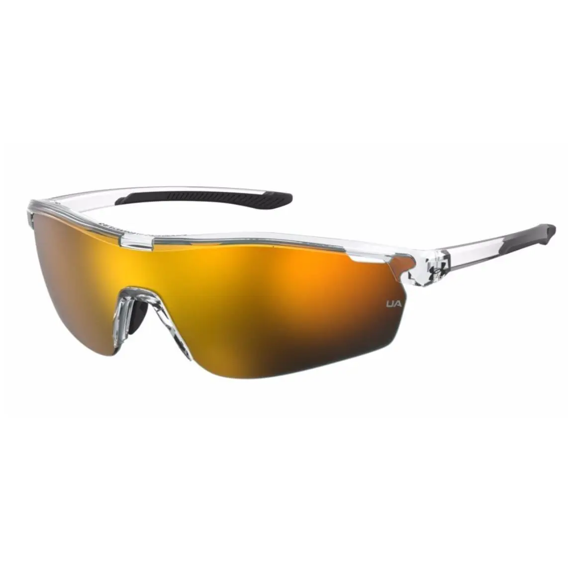Under Armour Ua 7001/S 0MNG/50 Crystal Black/blue Grad Teen Unisex Sunglasses