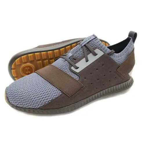 Under Armour UA Threadborne Unisex Men SZ 7 = Women SZ 8.5 Shoes Grey//brown - GREY/BROWN