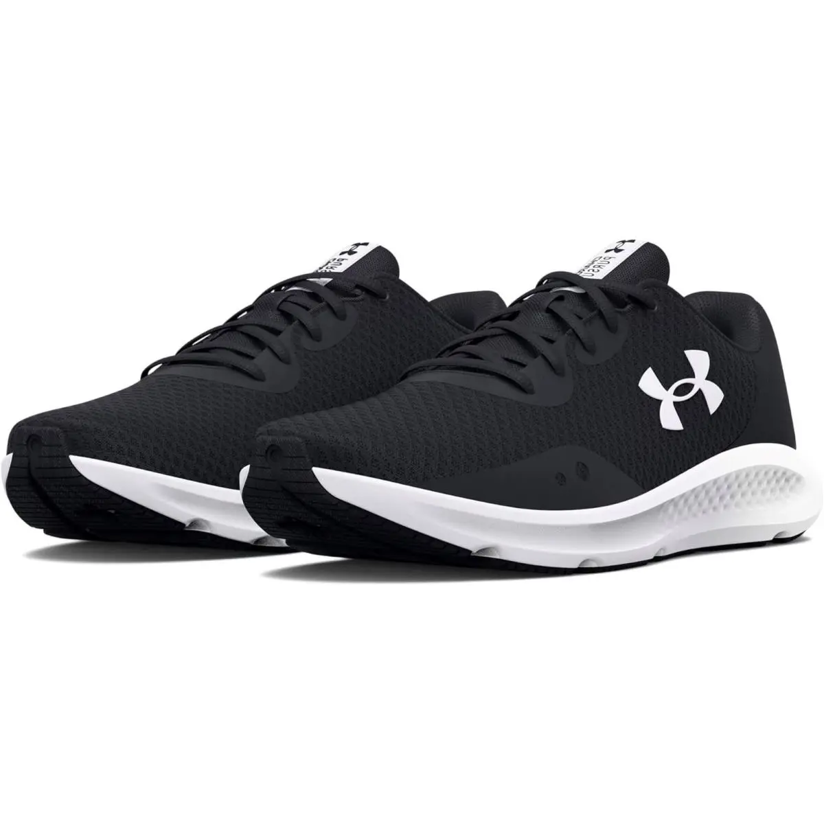 Women`s Charged Pursuit 3 Black/white 10 Medium US by Under Armour