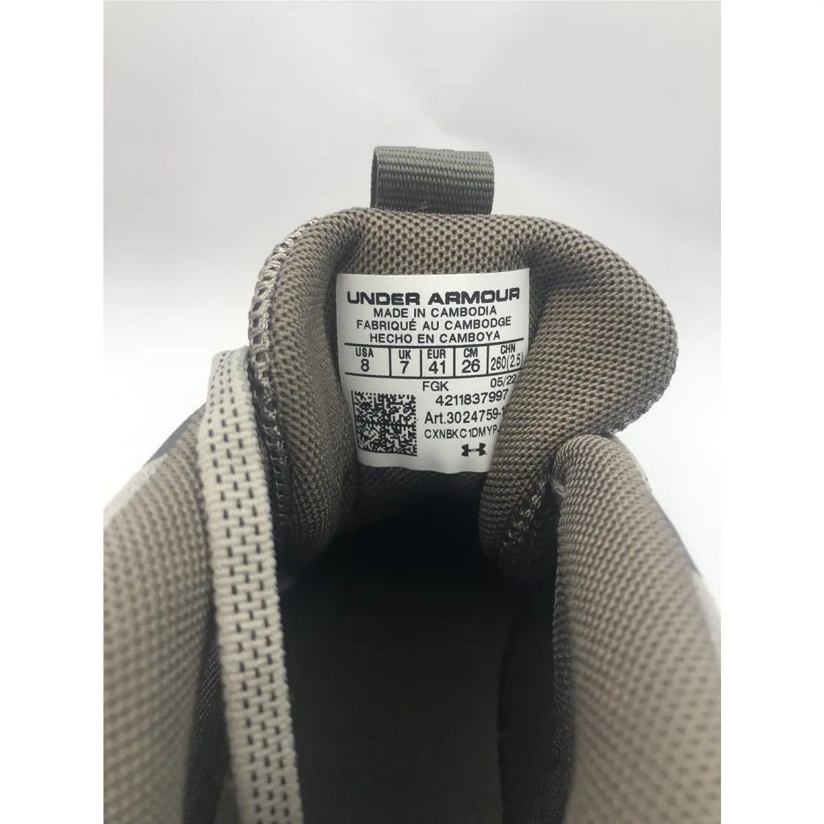 Under Armour shoes - Under Armour Charged Bandit Trek 2 - 3024759-100 - grey (UPC: 195253696428) 4
