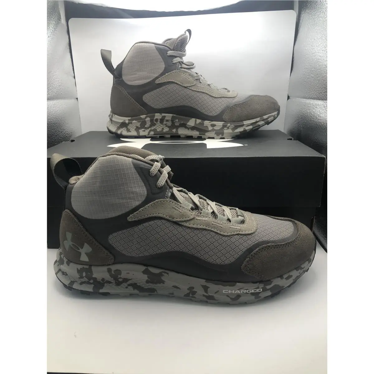 Under Armour shoes - Under Armour Charged Bandit Trek 2 - 3024759-100 - grey (UPC: 195253696428) 6