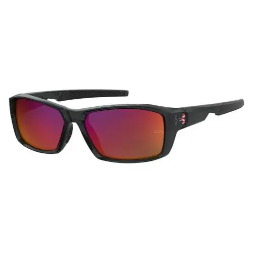 Under Armour UA Fanatical Sunglasses Male Black Crystal 58mm - Frame: Black Crystal, Lens: Gray Infrared