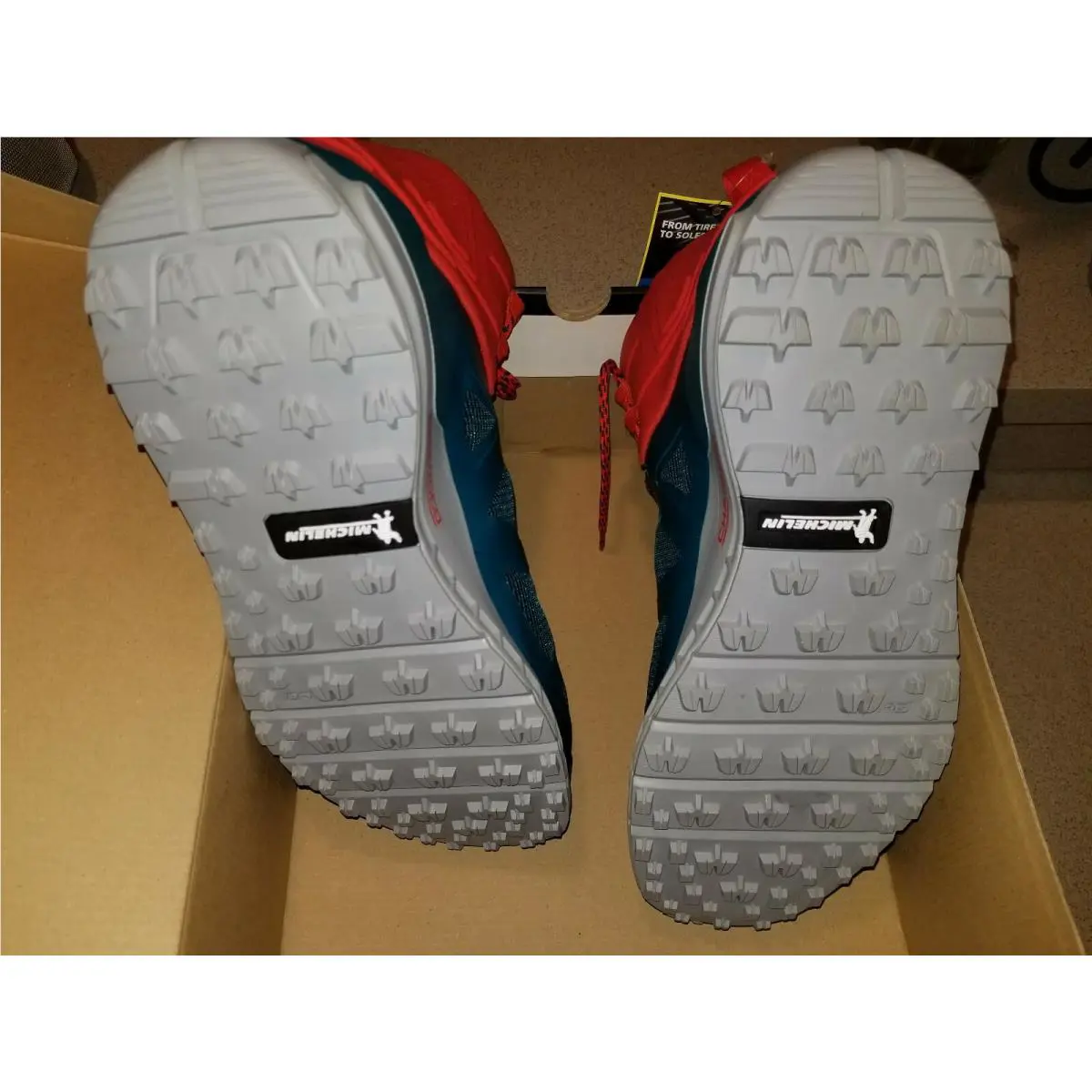 Under Armour shoes - Under Armour Verge 2.0 Mid GTX - 3000302-300 - Teal Blue & Red-Orange, Manufacturer: Tourmaline Teal and Sultry Red-Orange (UPC: 191169810866) 6