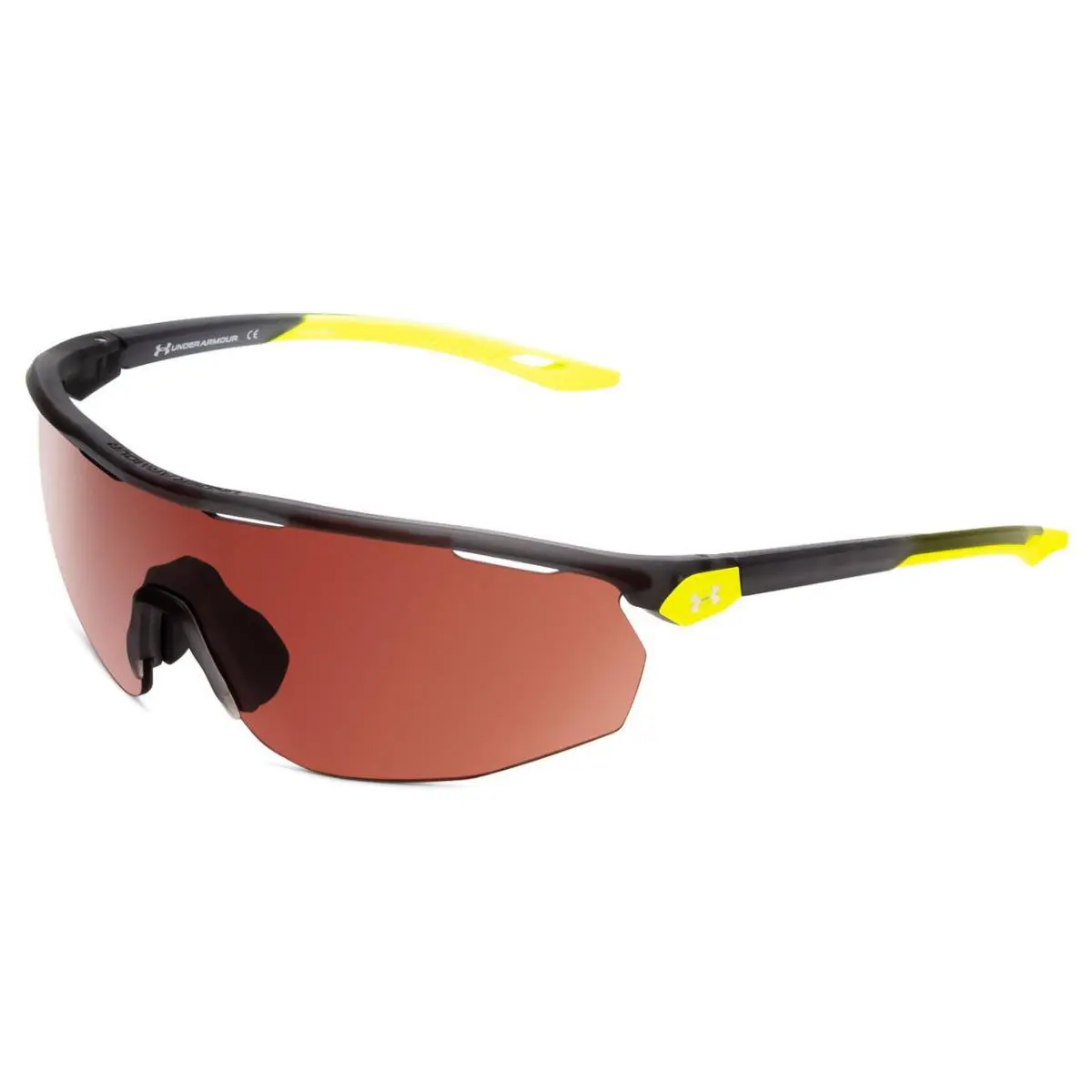 Game Time Men Designer Sunglasses Grey Yellow/brown Polarized 99 mm by Under Armour