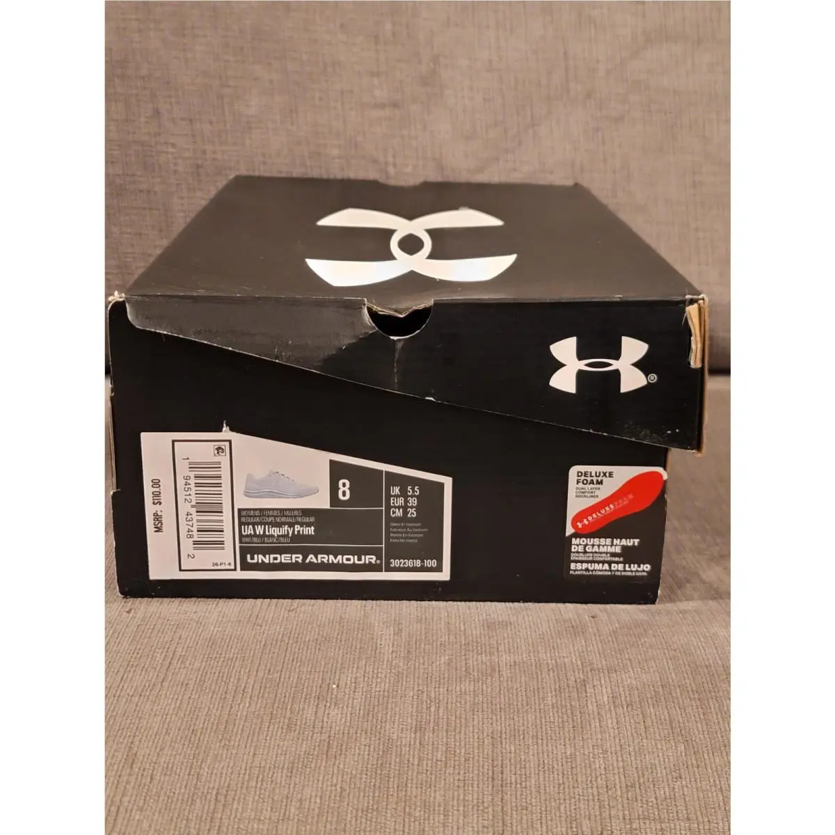 Under Armour shoes - Under Armour Liquify Print - Liquify Print - 3023618-100 - White, Mineral Blue (UPC: 194512437482) 1