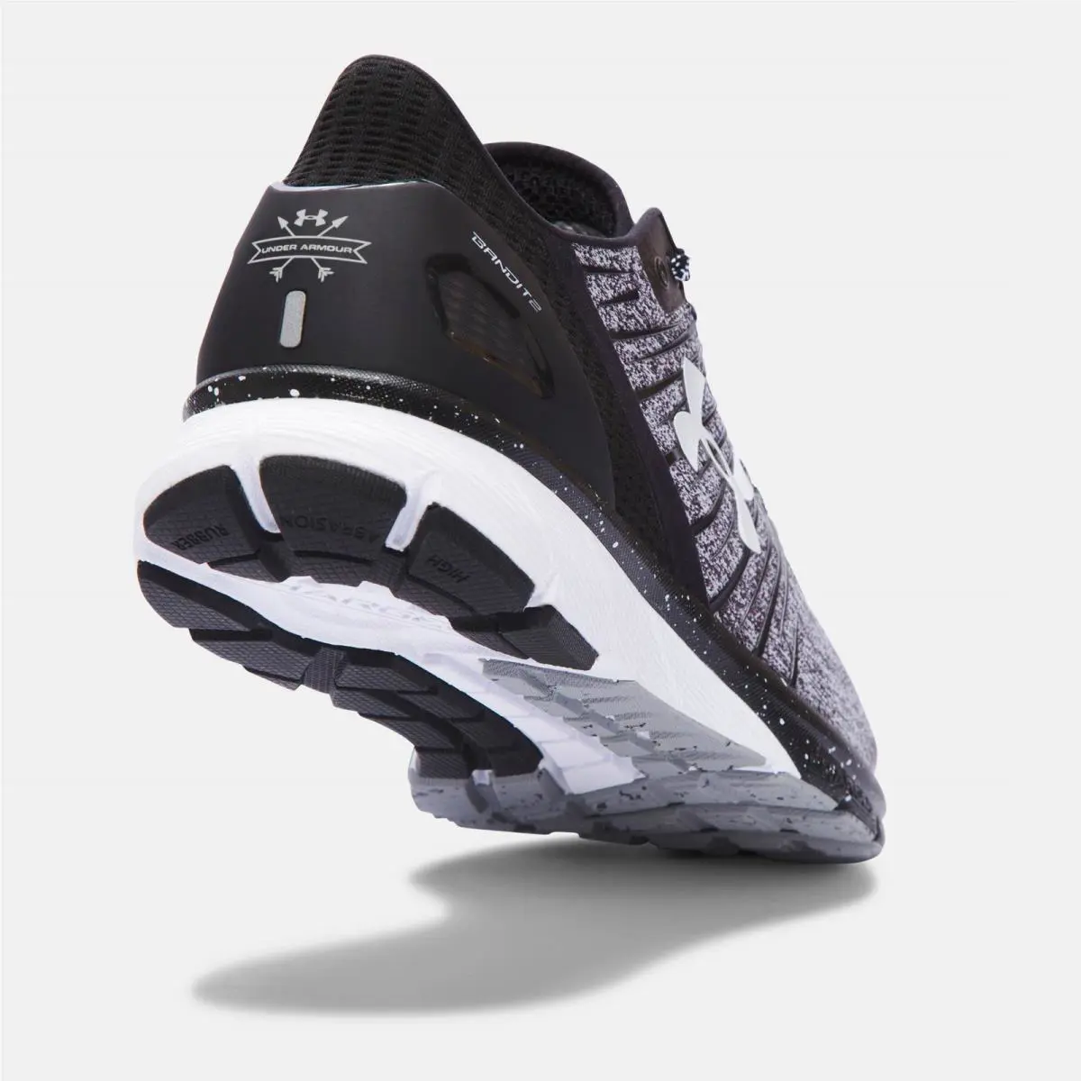 Under Armour shoes - Charged Bandit 2 - Charged Bandit - Black/White (UPC: 190078763249) 2