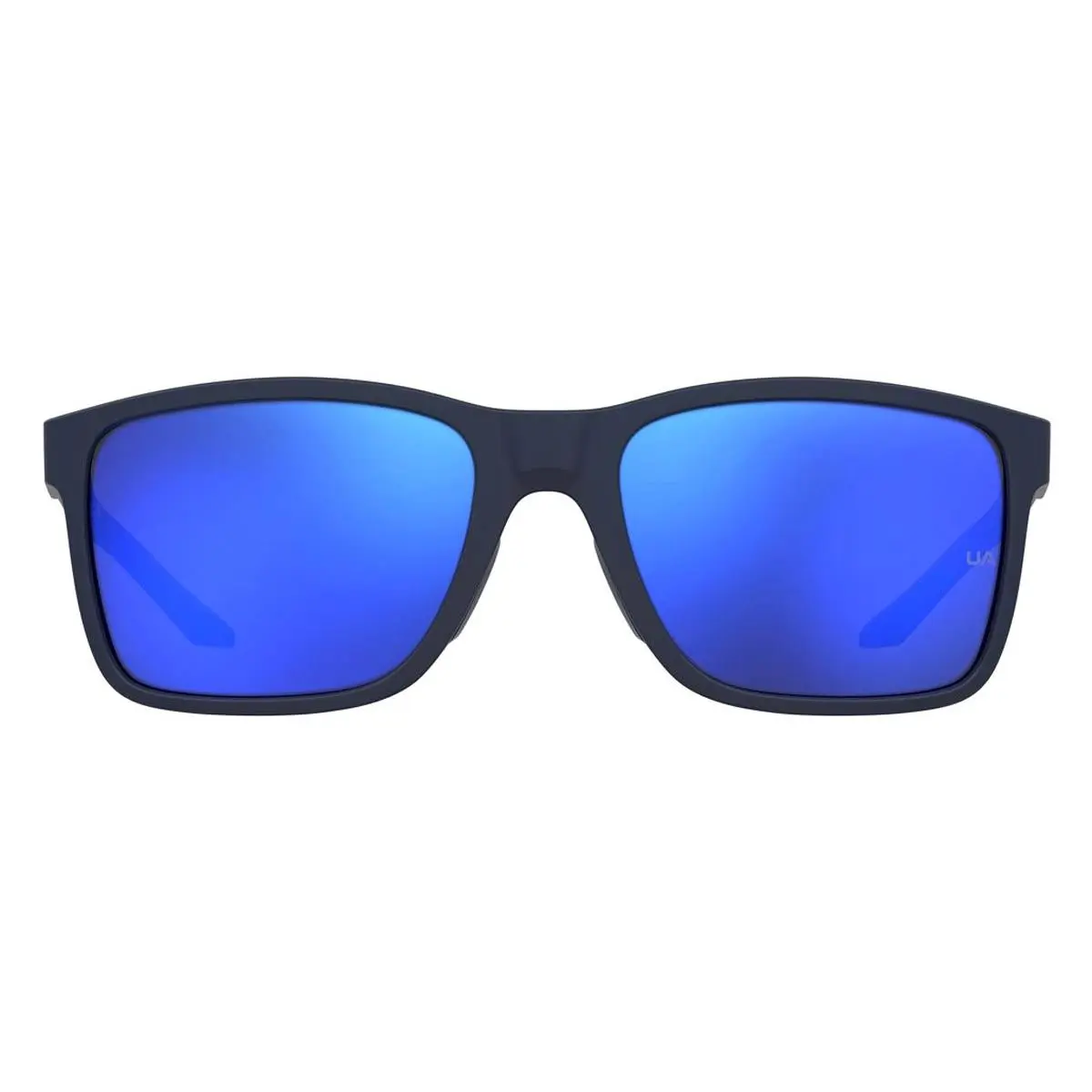 Under Armour UA Hustle XL Sunglasses Male Blue 59mm - Frame: Blue, Lens: Blue Multilayer