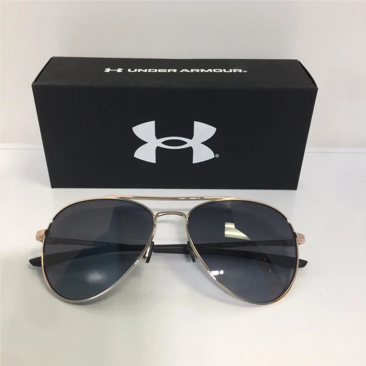 Under Armour 0007/G/S 009O Rose Gold Aviator Grey Grad. Woman Sunglasses