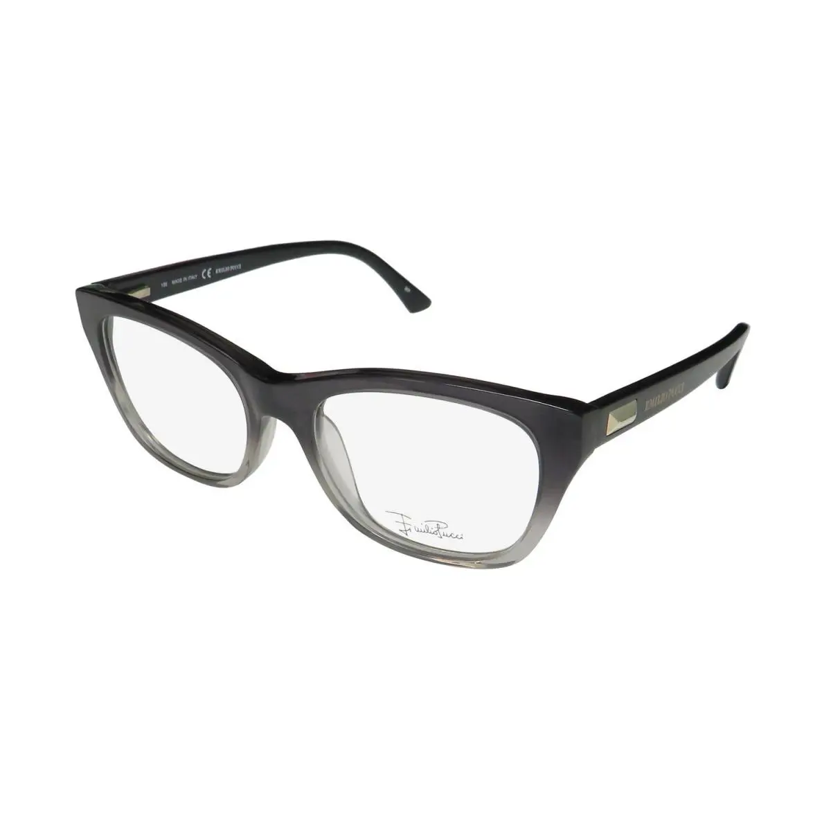 Emilio Pucci 2708 Eyewear Italy 017 Black Womens Square Plastic 50-17-135