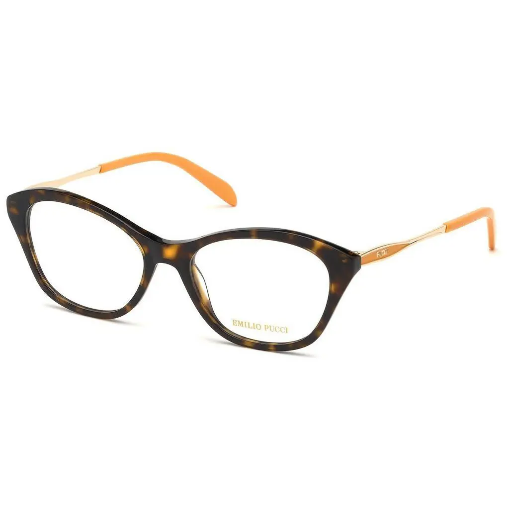 EP 5100 052 Tortoise Gold Plastic Cat Eyeglasses Frame 54-17-140 by Emilio Pucci