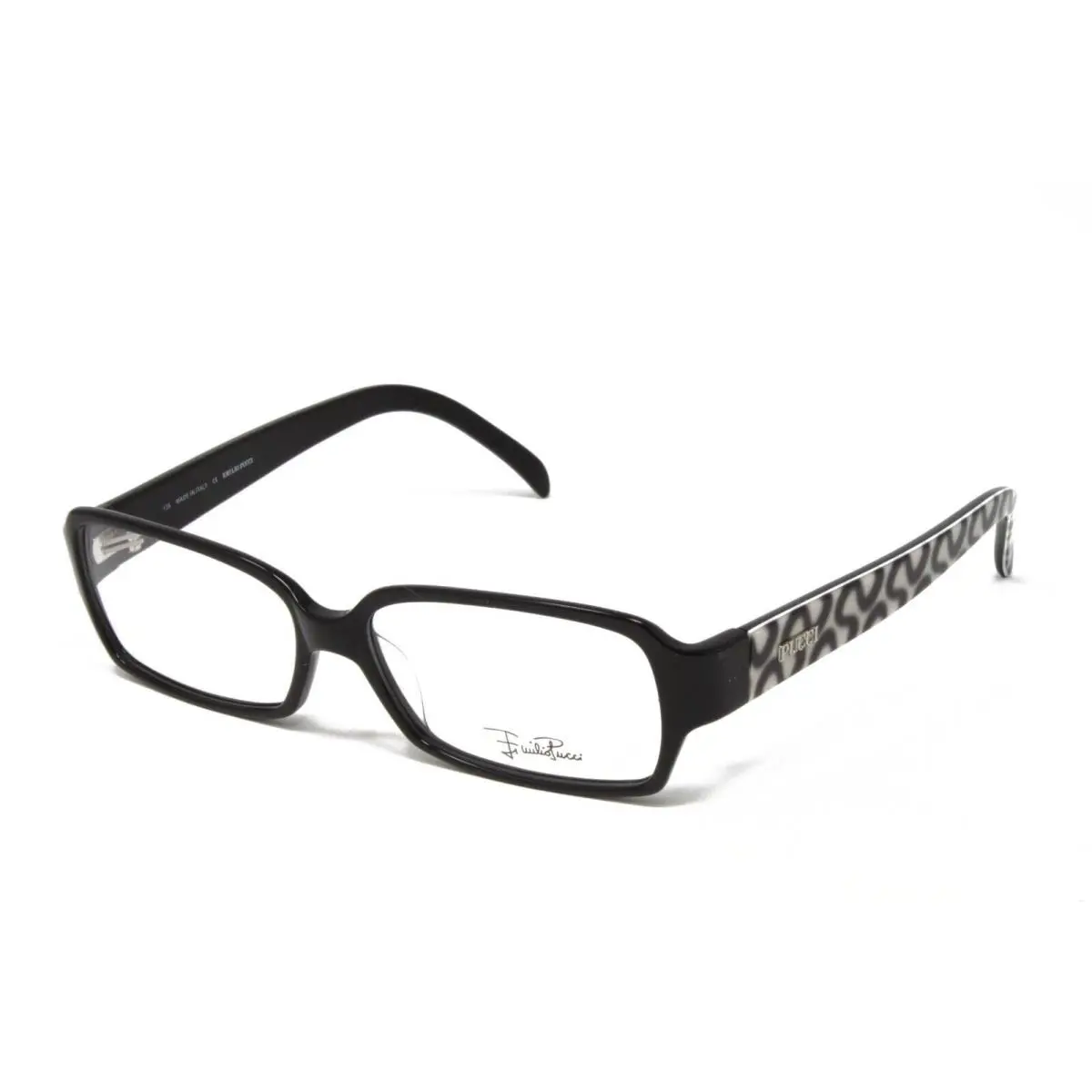 Emilio Pucci EP2652-006 Black 53mm Women`s Eyeglasses Rectangular Plastic - Frame: Black