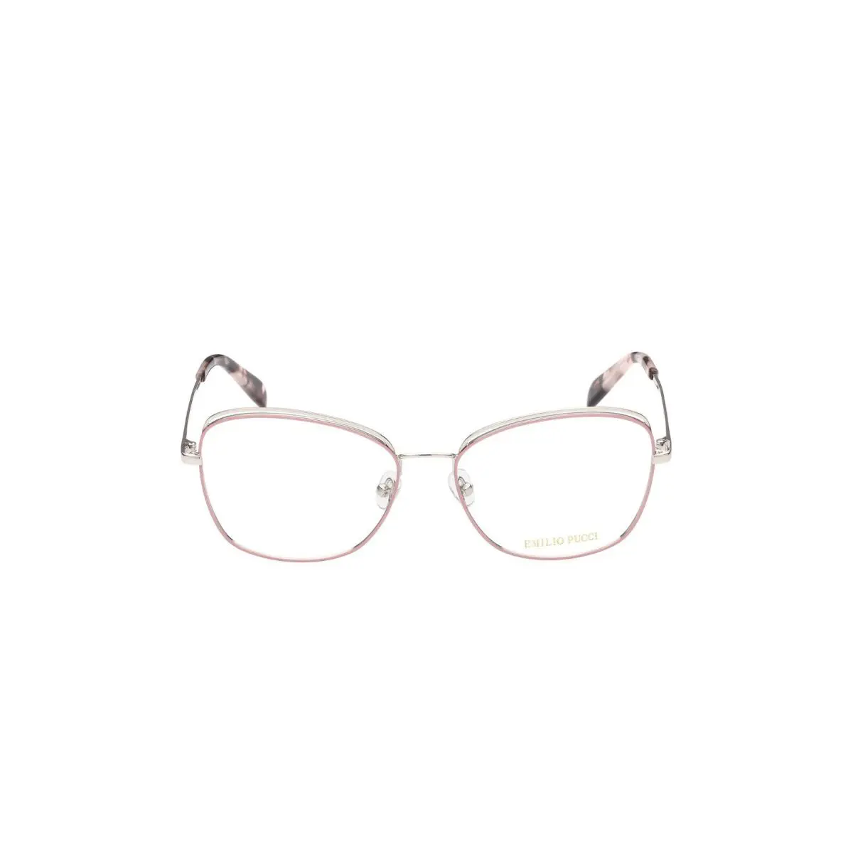 EP 5167 020 Silver Pink Cat Eye Metal Eyeglasses Frame 56-16-140 by Emilio Pucci