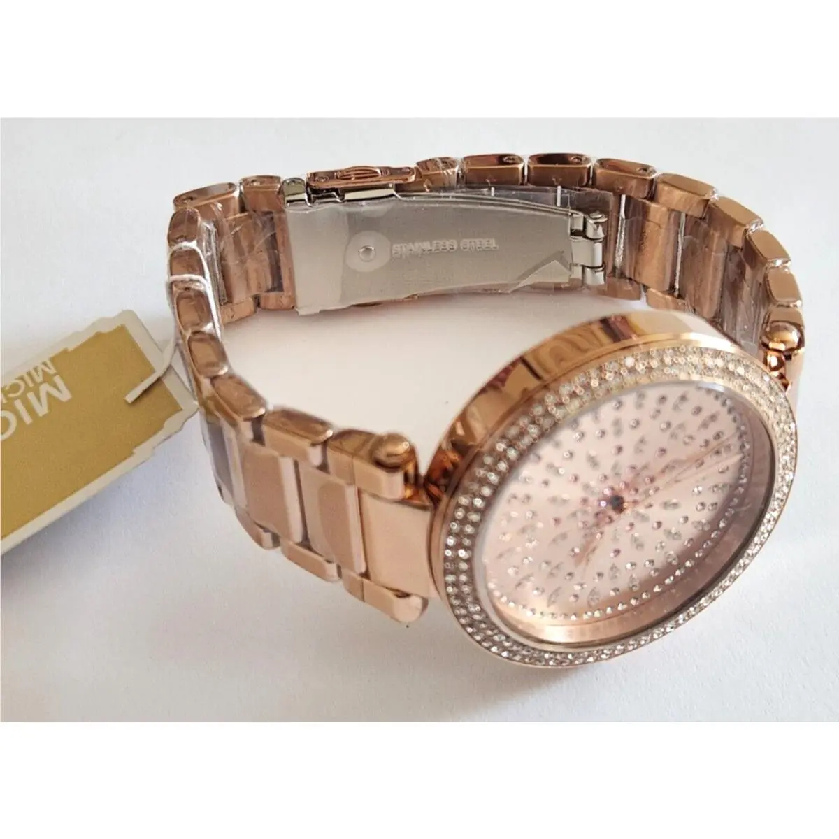 MK7286 Parker Womens Rose Gold Glitz Watch 39 MM by Michael Kors