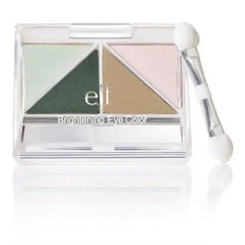 E.l.f. Brightening Eye Color Quad Pick Your Color w/ Set of 5 Eye Brushes Ivy by e.l.f. Cosmetics