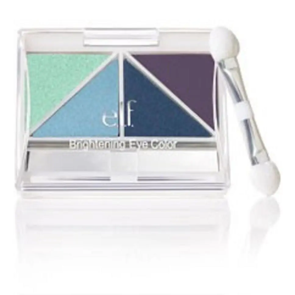 E.l.f. Brightening Eye Color Quad Pick Your Color w/ Set of 5 Eye Brushes Ocean Dreams by e.l.f. Cosmetics