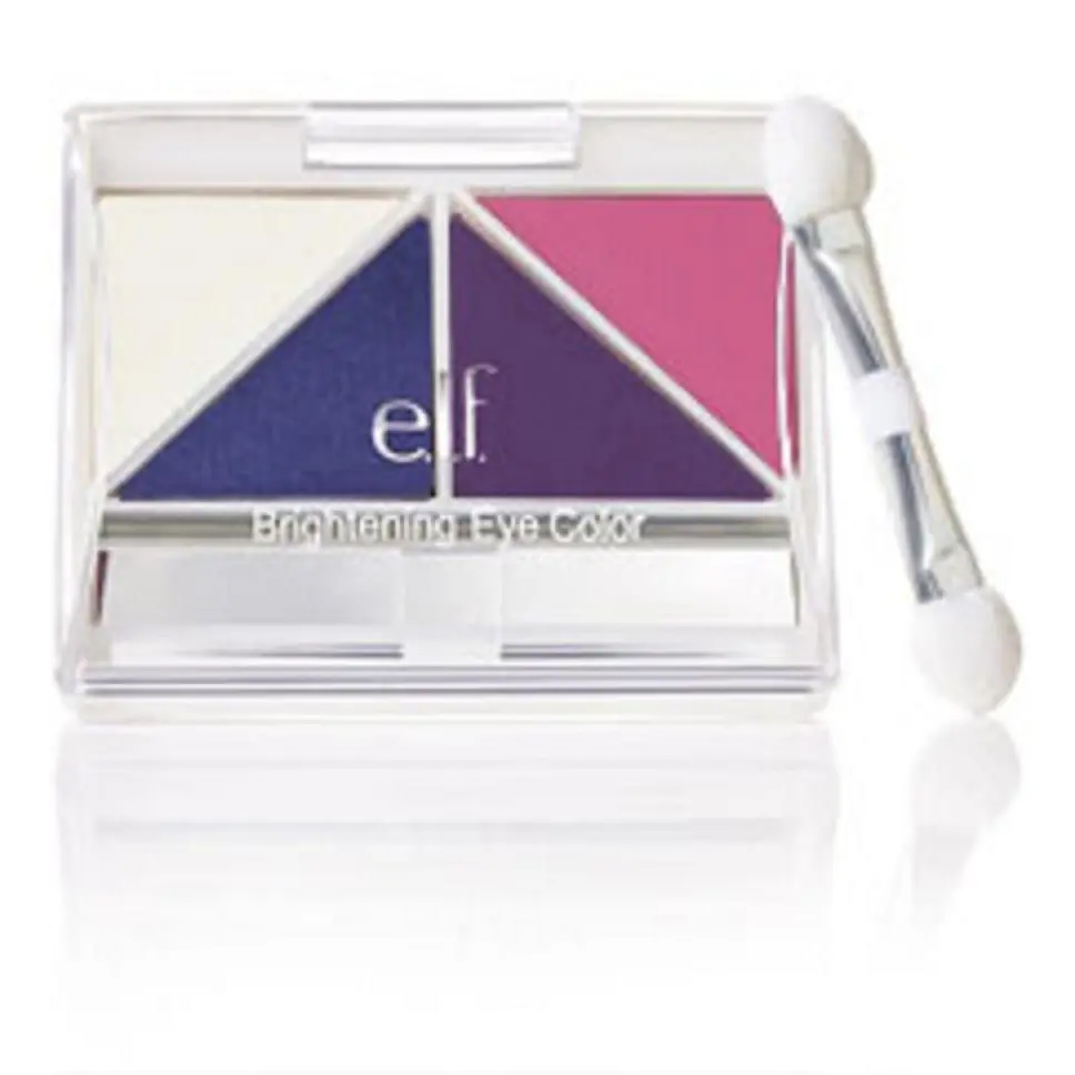 E.l.f. Brightening Eye Color Quad Pick Your Color w/ Set of 5 Eye Brushes Punk Funk by e.l.f. Cosmetics