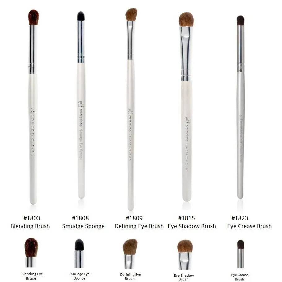 E.l.f. Eye Brushes - Set of 5 - Full Size Elf Free S H by e.l.f. Cosmetics