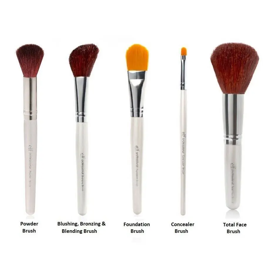 E.l.f. Face Brushes - Set of 5 - Full Size Elf Free S H by e.l.f. Cosmetics