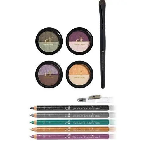 E.l.f. Essential 5 Piece Duo Eye Shadow w/ Shimmer Eyeliner Pencil Set by e.l.f. Cosmetics