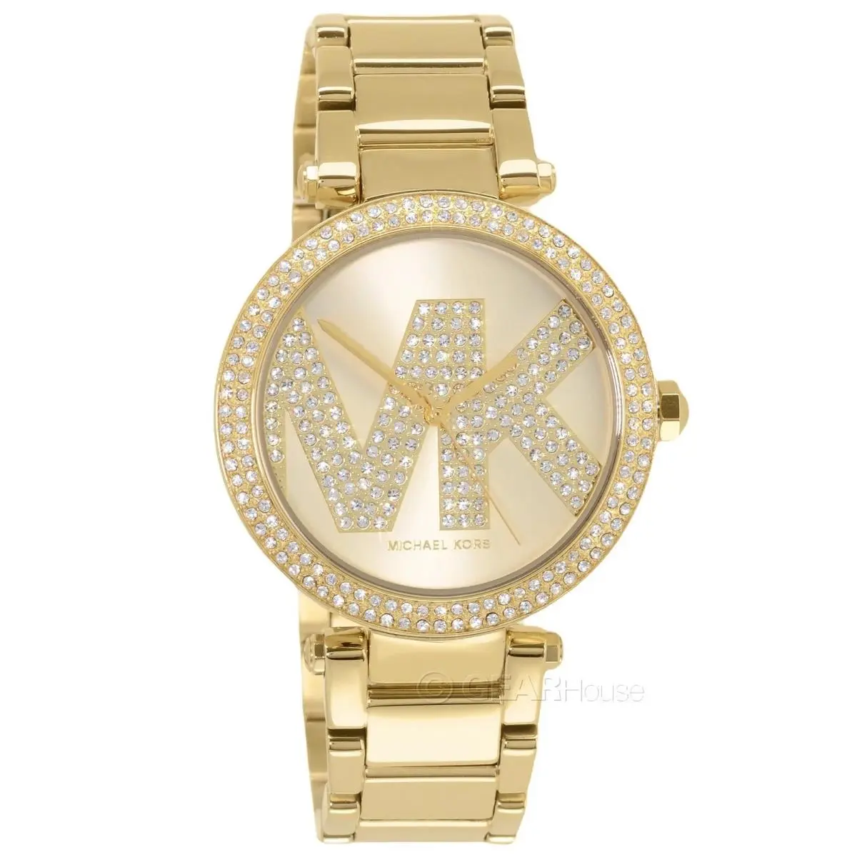 Michael Kors Women`s MK6659 Parker Pave Crystals / Gold-tone Watch