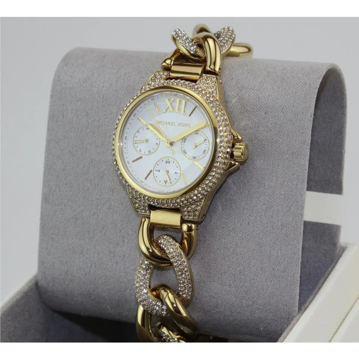 Mini Camille Gold Twist Crystals MK6842 Womens Watch by Michael Kors