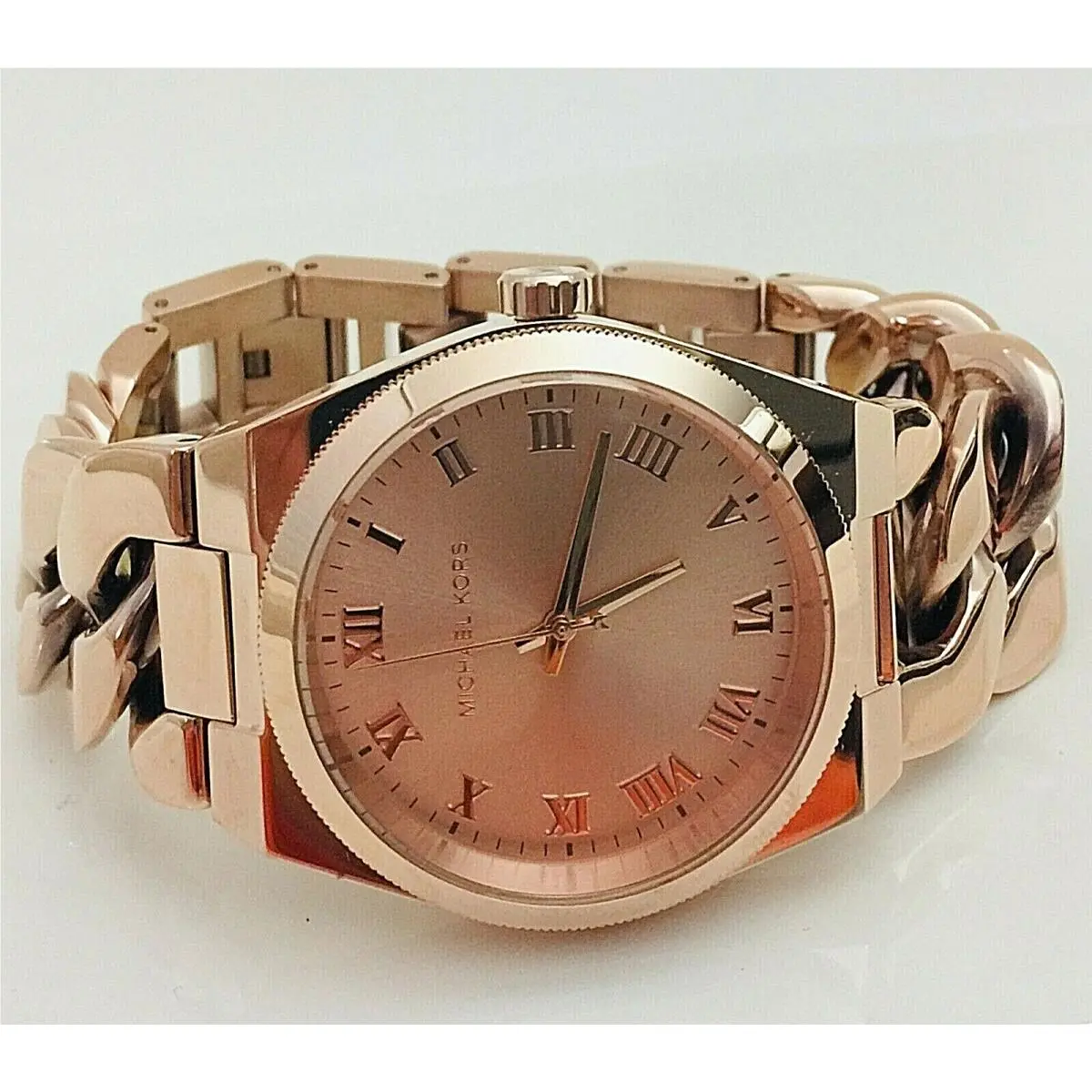 Michael Kors Women`s Watch Bracelet All Rose Gold Chain Channing MK4564