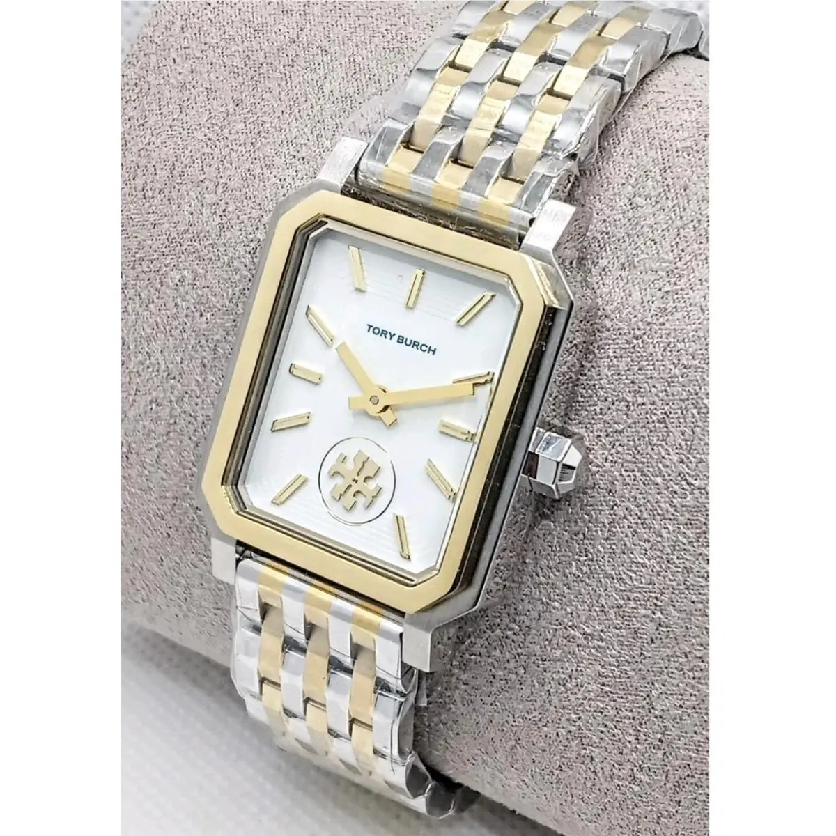 TBW1501 Robinson Two Tone Stainless Steel Cream Dial Women`s Watch by Tory Burch