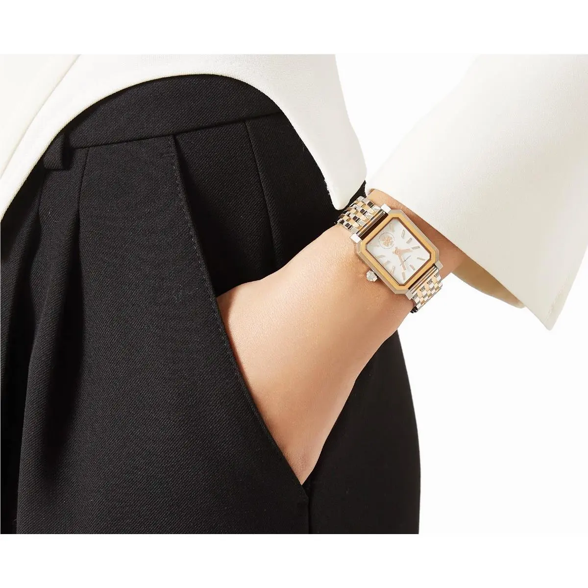 Tory Burch Robinson Two Tone Bracelet Watch TBW1501