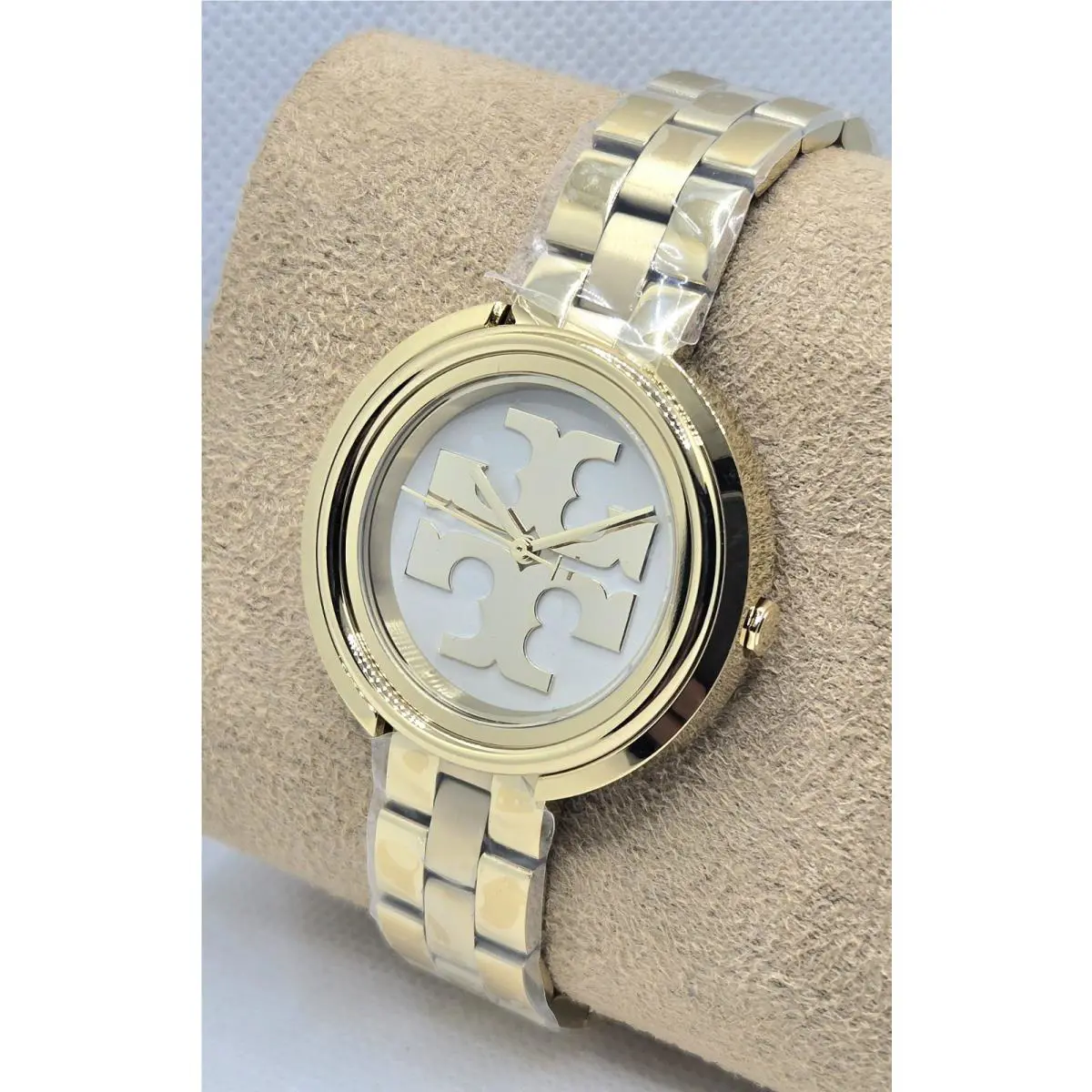 Tory Burch The Miller TBW6208 Gold Tone Logo Dial Stainless Steel Womens Watch