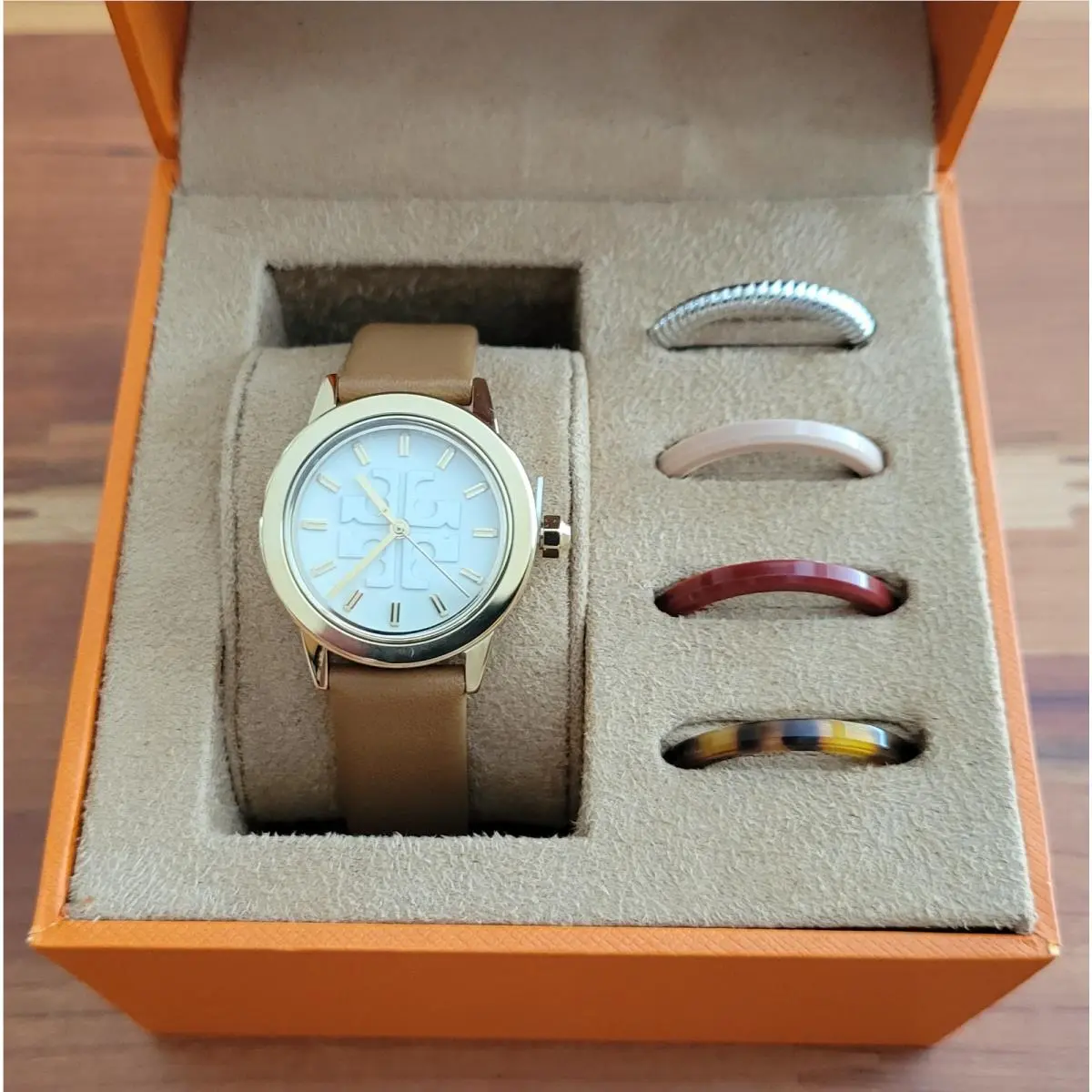 Gigi Watch Interchangeable Bezel Gift Set TBW2031 by Tory Burch