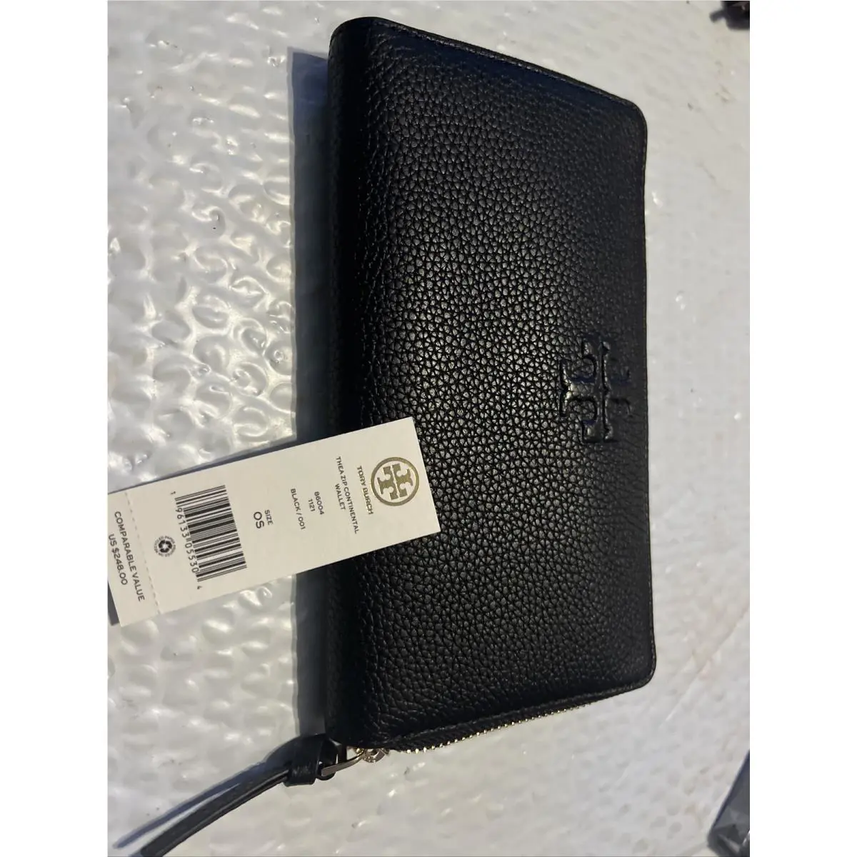 Tory Burch Thea Zip Continental Wallet Black 001