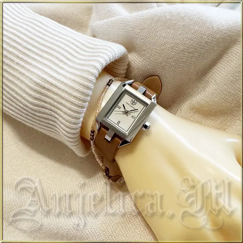 Tory Burch Dalloway Leather Strap Watch TBW1104