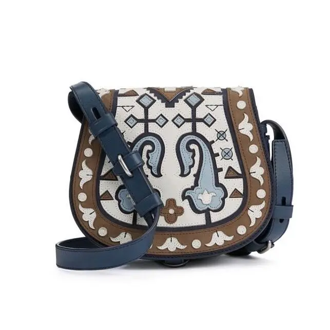 Tory Burch Patchwork Mini Saddlebag Gift Bag 32159870 Runway Bag