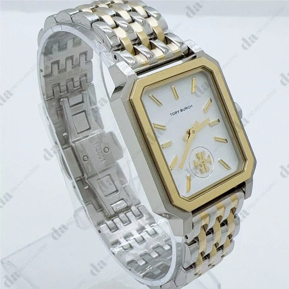 Tory Burch TBW1501 Robinson Two Tone Stainless Steel Bracelet Women`s Watch