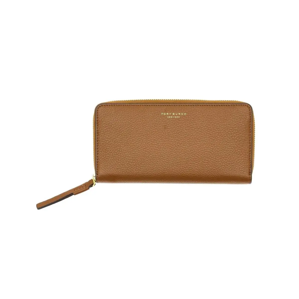Tory Burch L37207 Brown Perry Leather Continental Zip Wallet Size 8x4x1 - Brown