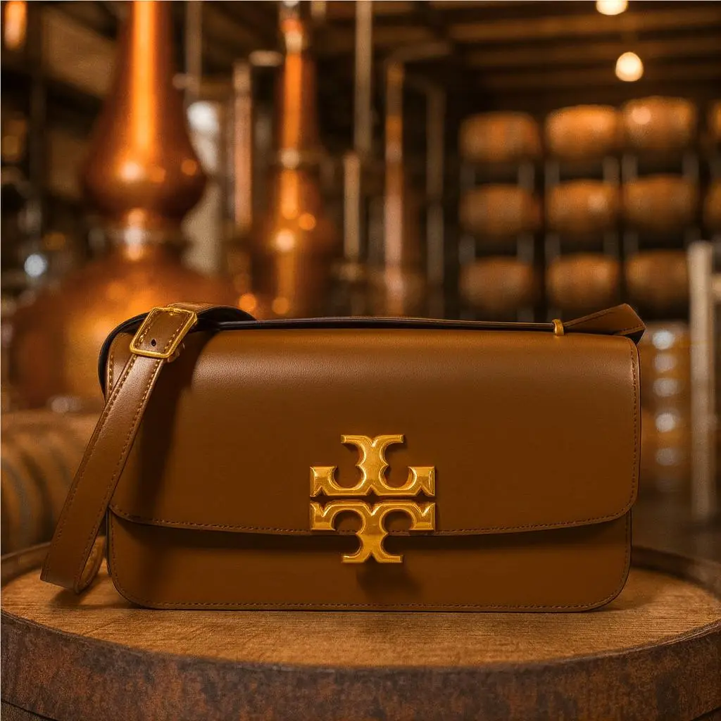 Tory Burch Eleanor Moose Brown EW Small Convertible Shoulder/crossbody Bag