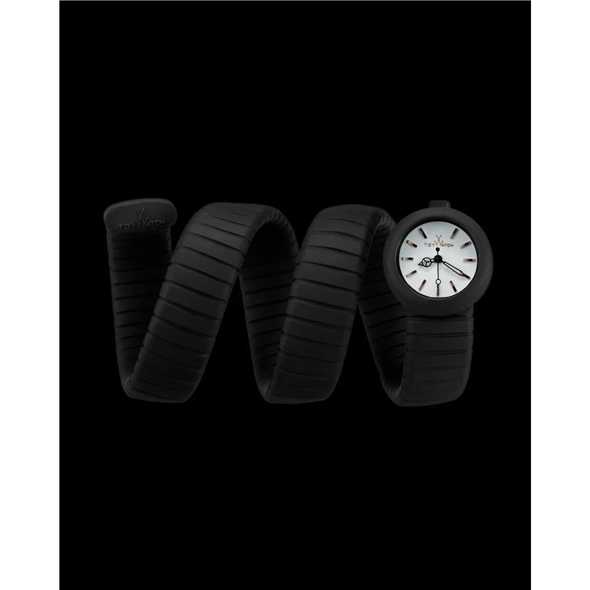 Toy Watch Women`s Black Silicone Toyviper 26mm Wrap Around Watch VP02BK 144839