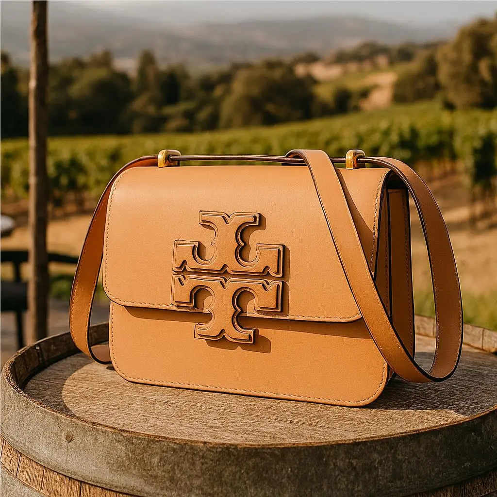 Tory Burch Eleanor Small Shoulder/crossbody Bag Tan Natural Vachetta Leather